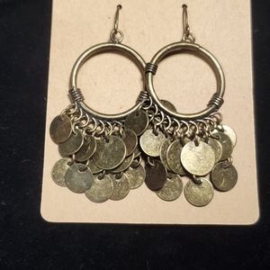 Brass Color Earrings